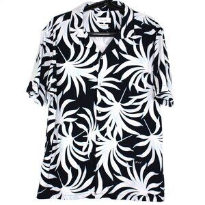 Porter & Ash Mens Large Kinetic Stretch Camp Collar Button Up Shirt M1123